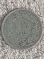 Münze Schweiz 1 Franken 1911 Silber