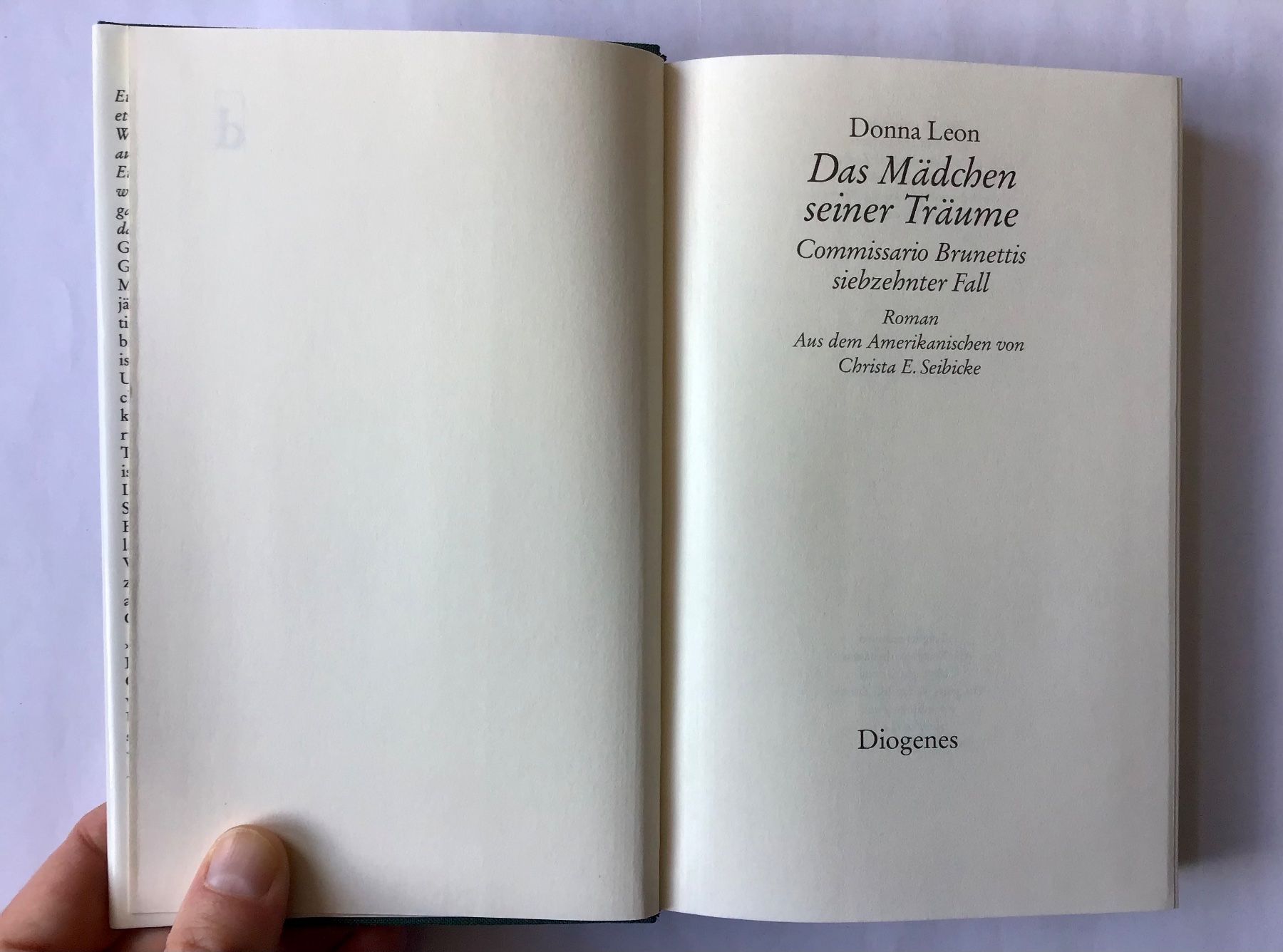 Libri: Donna Leon - Das Mädchen seiner Träume / Fall 17 – Nuovo (secondo la descrizione) da Bubendorf venduto da Alpenheidi 3