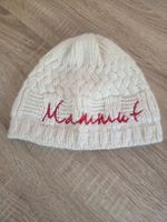 Bonnet Mammut blanc en tricot doublé polaire blanc