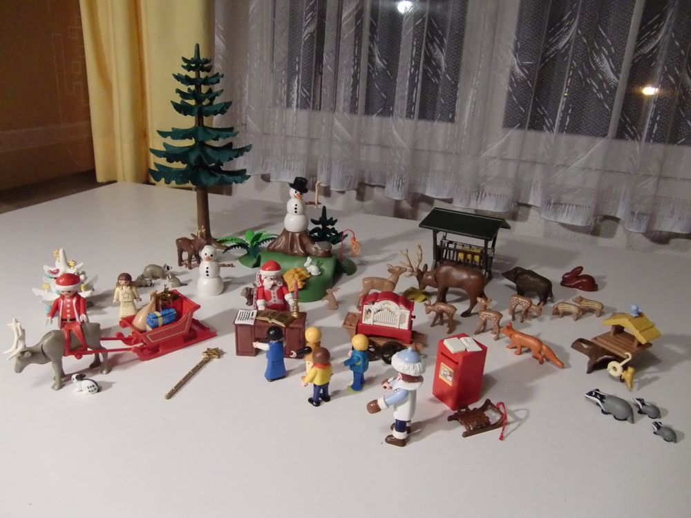 Playmobil Weihnachten beim Weihnachtsmann viele Tiere Kaufen auf