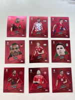 9 SP Sticker, ALB, CZE, CRO, GER, HUN, ITA, POR, SUI und SRB