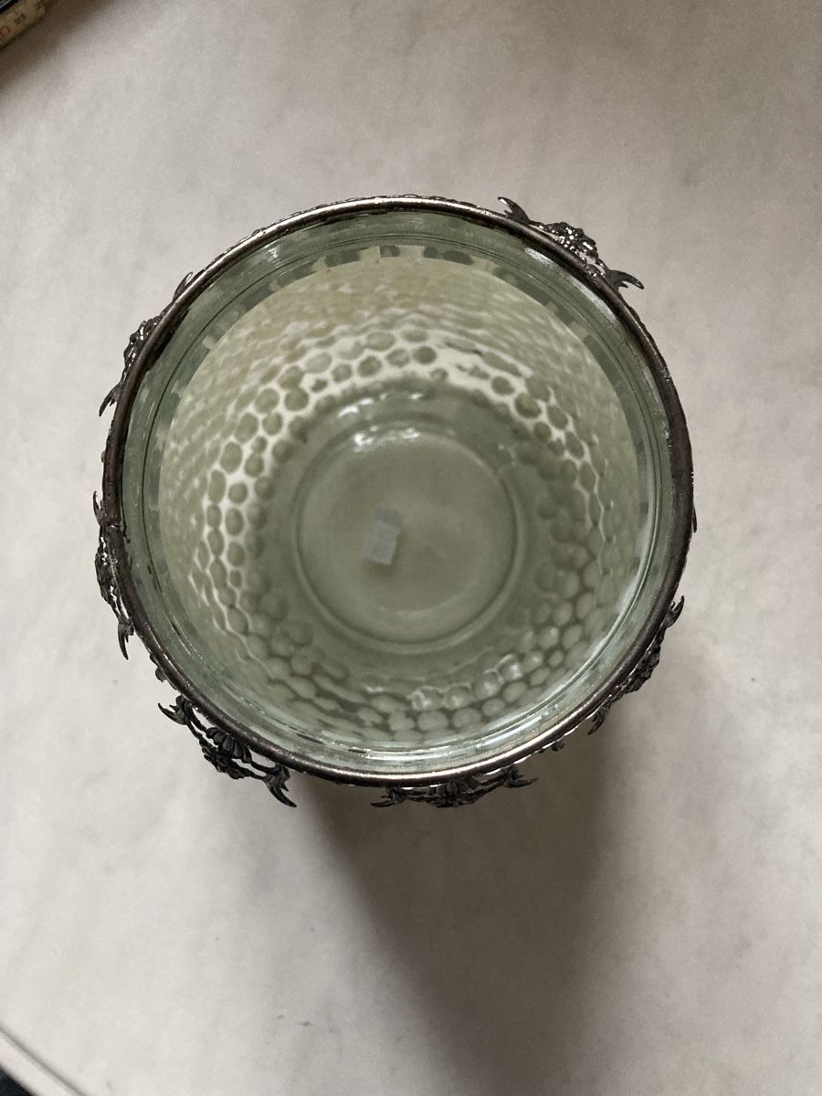 Laternen: Retro Glas Laterne mit Metallrand, Durchmesser 15cm – Neu (gemäss Beschreibung) aus Aarwangen von to-hirschi 2
