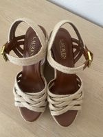 Ralph Lauren Wedge Sandals Espadrille Size 38