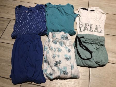 Damen Pyjama Paket,2x lang (M+L) 1x kurzärmelig und 3/4Hose