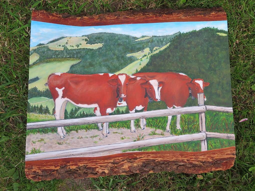 Tableaux: Poya faites maison – D'occasion à Montet (Broye) par Jackolino