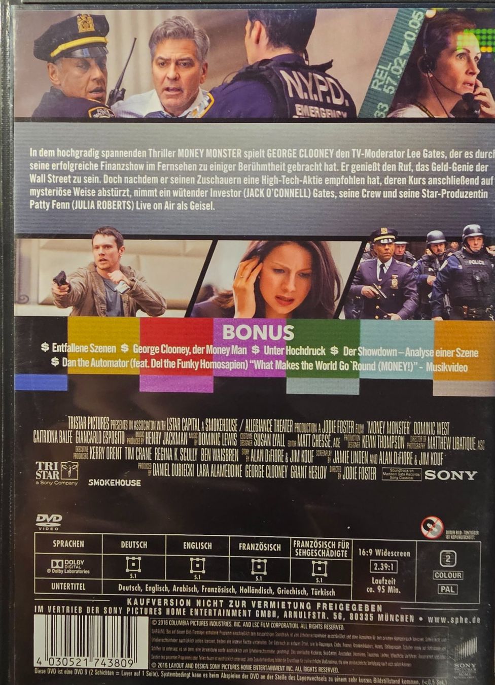 Tutti i DVDs: Money Monster – Usato da Wahlen b. Laufen venduto da Cg10 1