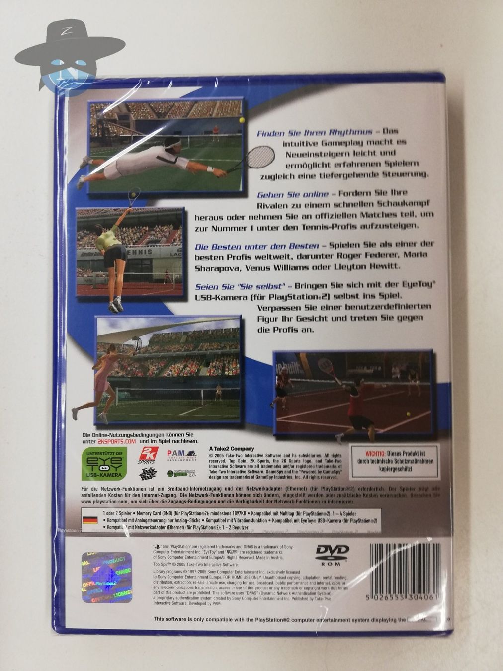 Sony Giochi: Top Spin / NEU - sealed / PS2 – Nuovo (secondo la descrizione) da St. Gallen venduto da zorro_dc 1
