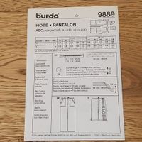 Burda 9889 / Hose: 2 Schnitten
