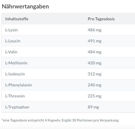 Cibi & Specialità: Amino-Komplex von vitamoment – Nuovo e nell'imballaggio originale da Unterlangenegg venduto da schmidis03 2
