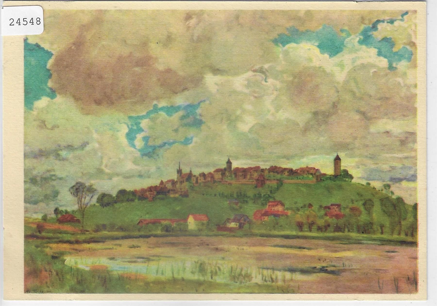 Cartoline postali: Romont FR - Adolf Tieche Künstlerkarte – Antico da Ettingen venduto da Kartenplanet