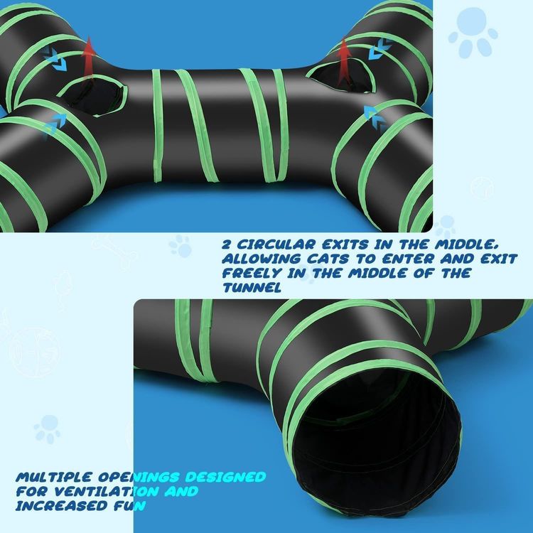 Jouets: Katzenspielzeug Katzentunnel 4-Wege Spieltunnel Röhre +Tasch – Neuf avec emballage d'origine à Herisau par Glimmerconer 3
