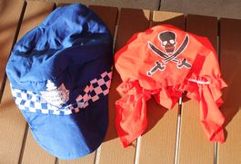 Polizei Pirat Hut Tuch ★ Fasnacht Mottopartys oder Halloween