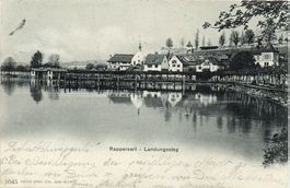 RAPPERSWIL Landungssteg - gel. 1907 n. Winterthur
