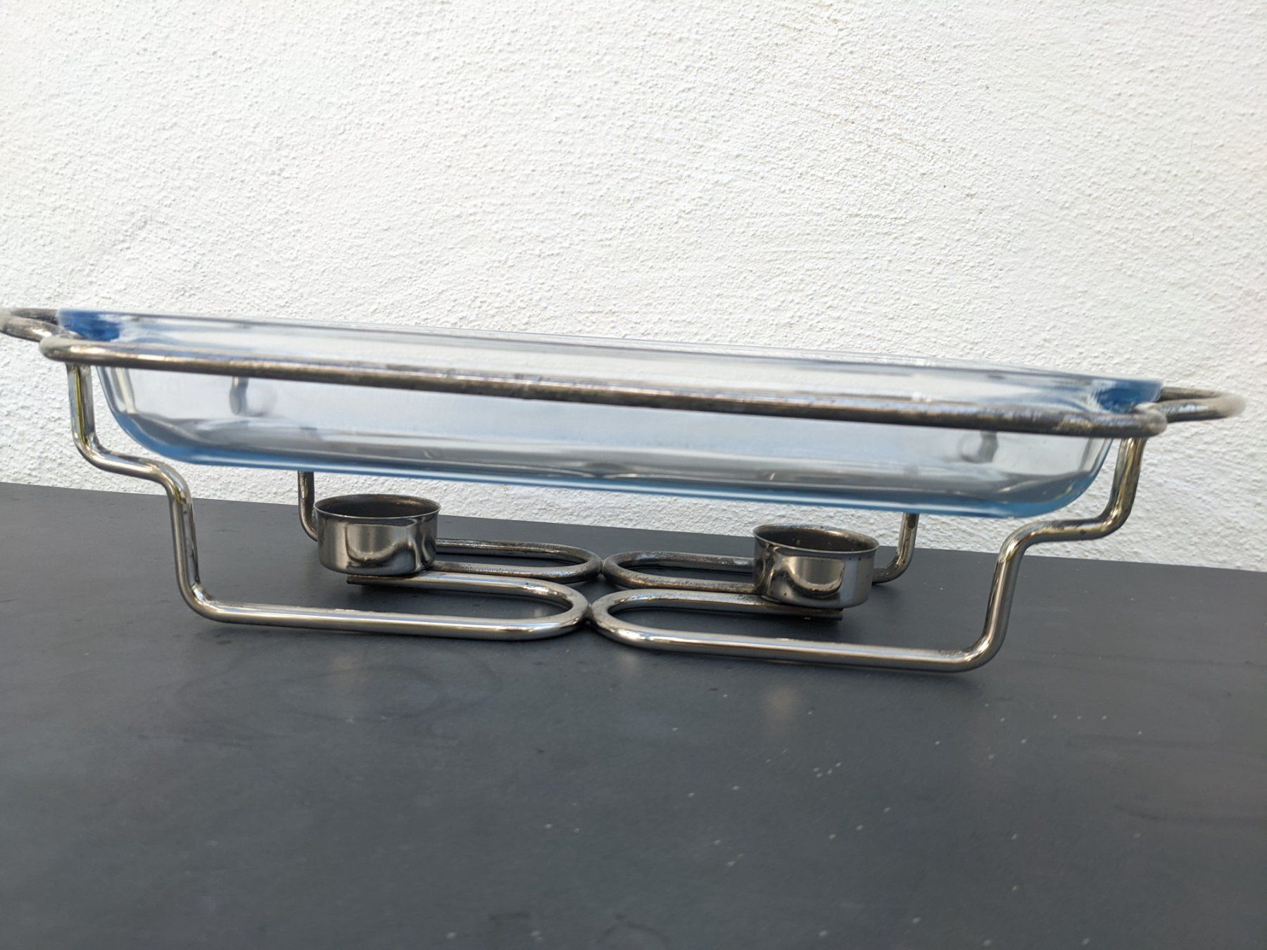 Elettrodomestici da cucina: Gratinform Servierplatte Set aus Glas mit Deckel u. Rechaud – Usato da Ermatingen venduto da trendyquitaeten 5