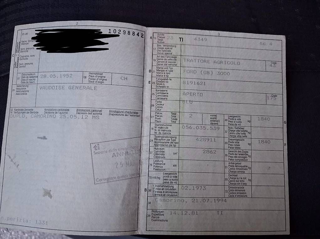 Trattori: Trattore Ford 3000 – Usato da Avegno venduto da sim_g9w2 1