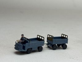 EB- Wiking Elektrokarren mit Anhänger graublau