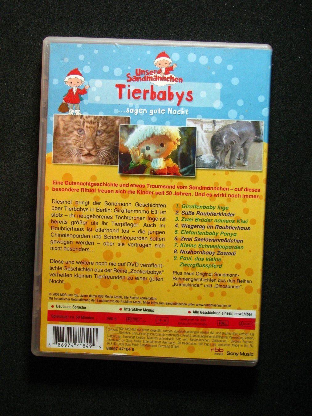 Tutti i DVDs: DVD  Unser Sandmännchen Tierbabys sagen – Usato da Reitnau venduto da Zaomir 1