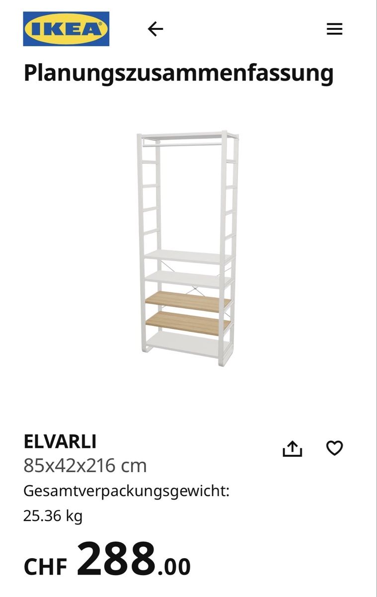 Armadi: Elvarli Kleiderschrank Ikea – Usato da Winterthur venduto da kot_hf5s 3