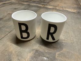 Design Letters Tasse B+R Arne Jacobsen Porzellan Top!