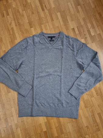 Pull homme gris TOMMY HILFIGER L
