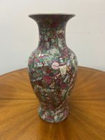 antike China-Porzellanvase Qianlong-Stil Tausend-Blumen 1800
