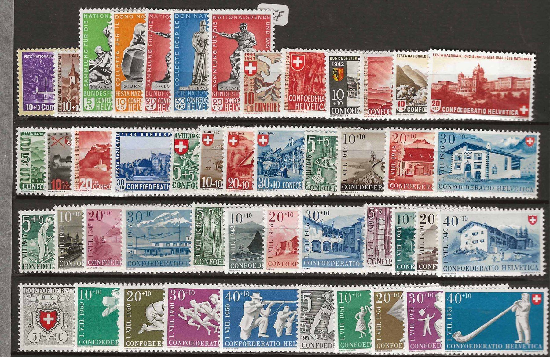 Alle Briefmarken: PP138 - Pro Patria 1938-1963 ** – Gebraucht aus Trélex von Phil_Albert