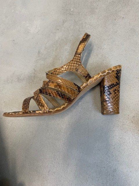 Scarpe da donna: Sandales en cuir de python véritable de la marque Kalliste – Nuovo (secondo la descrizione) da St-Aubin-Sauges venduto da Juliezan 2