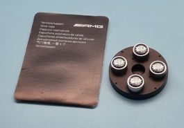 SET 4x Original Mercedes Benz AMG Wappen Ventilkappen  NEU