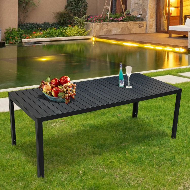 WPC Gartentisch AluRahmen 190x84x72cm Kaufen auf Ricardo
