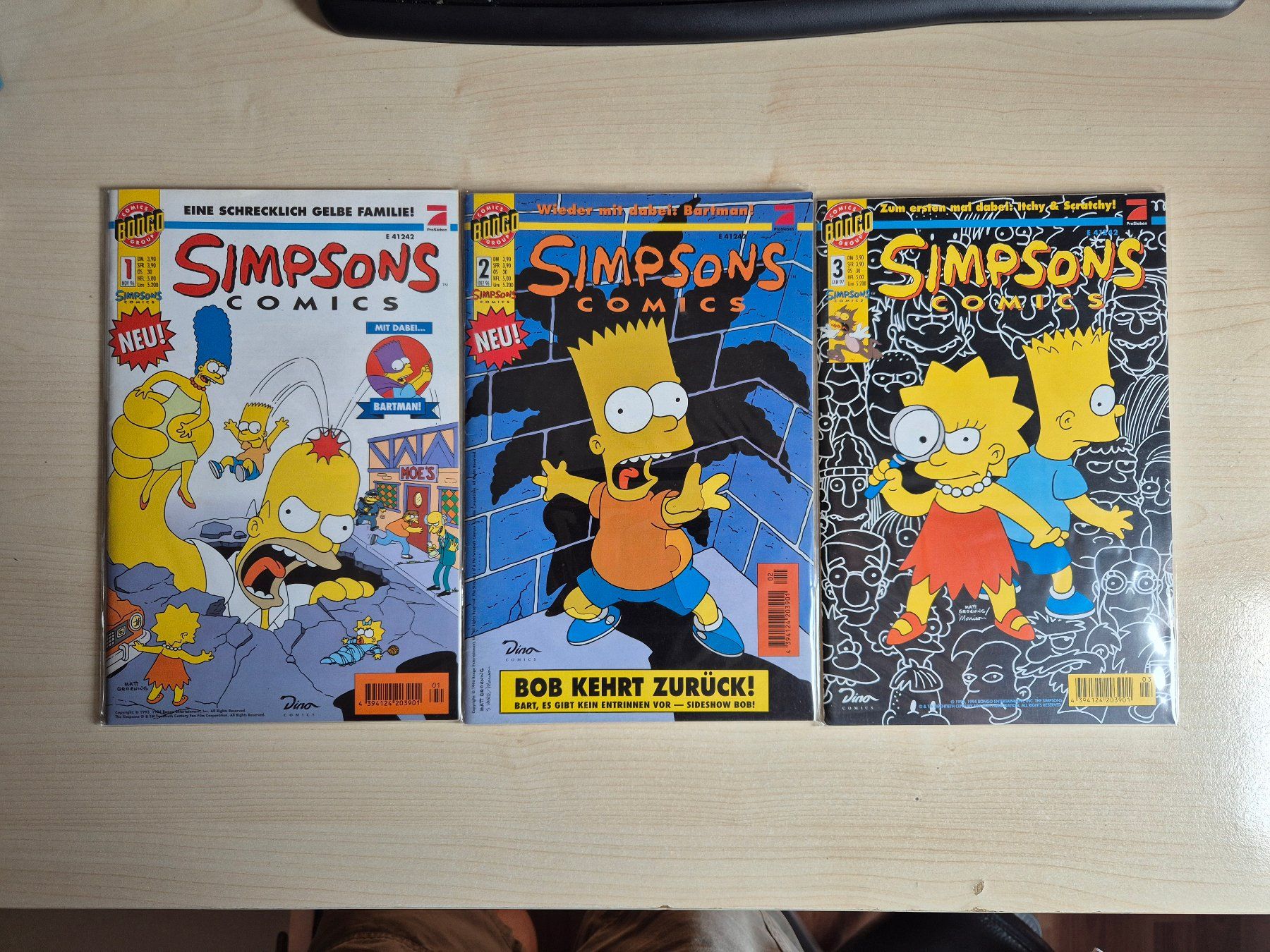 Fumetti: Simpsons Comics Hefte Nr. 1 bis 219 komplett – Usato da Sargans venduto da Gkohler0