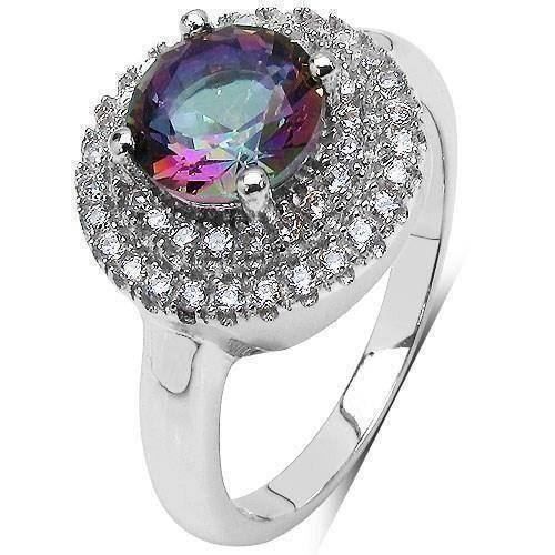 Anelli: MYSTIC TOPAZ & CUBIC ZIRCONIA – Nuovo (secondo la descrizione) da Berg TG venduto da marta970 1