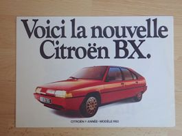 Citroen BX Voici nouvelle.. - Prospekt Frankreich 7.82 -U001