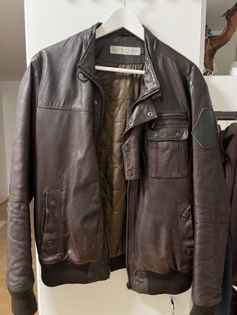 Rudolf Dassler Schuhfabrik by Puma – Herren Lederjacke braun