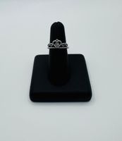 Silbern farbiger Ring mit Herz / Grösse: 50