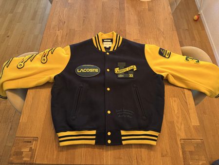 LACOSTE College Jacke L dunkelblau/gelb Unisex