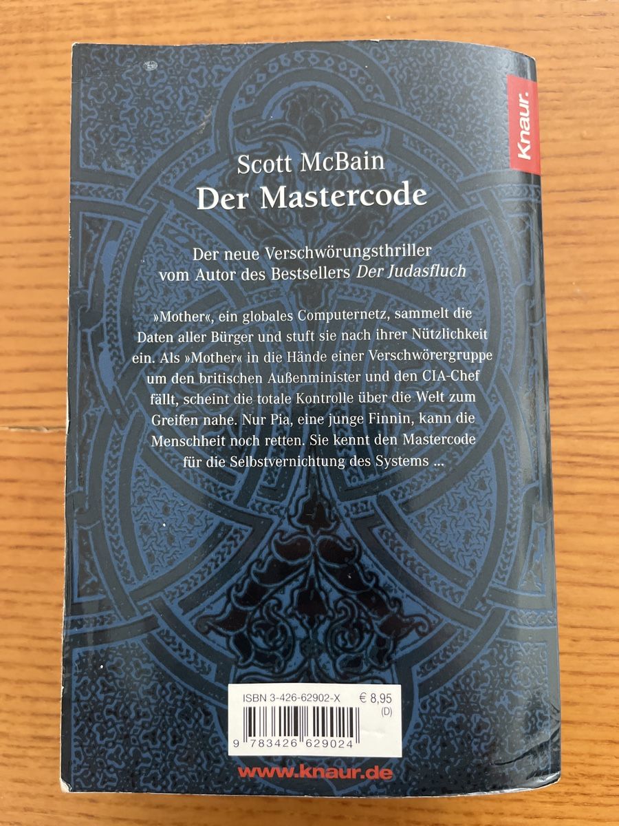 Bücher: Thriller Scott McBain Der Mastercode – Gebraucht aus Kaisten von Wavechip 2