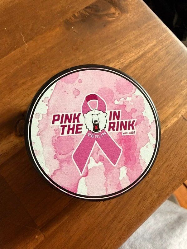 Bälle: seltener Puck Eisbären Berlin "Pink in the Rink" – Neu (gemäss Beschreibung) aus Pieterlen von reisekultur