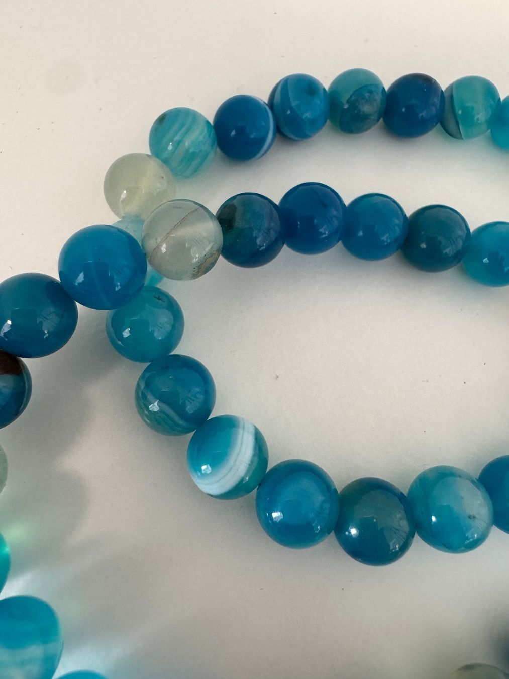 Catenine: Halskette Achat / Edelstahlkugel. – Nuovo (secondo la descrizione) da Biberist venduto da tl-schmuck 2