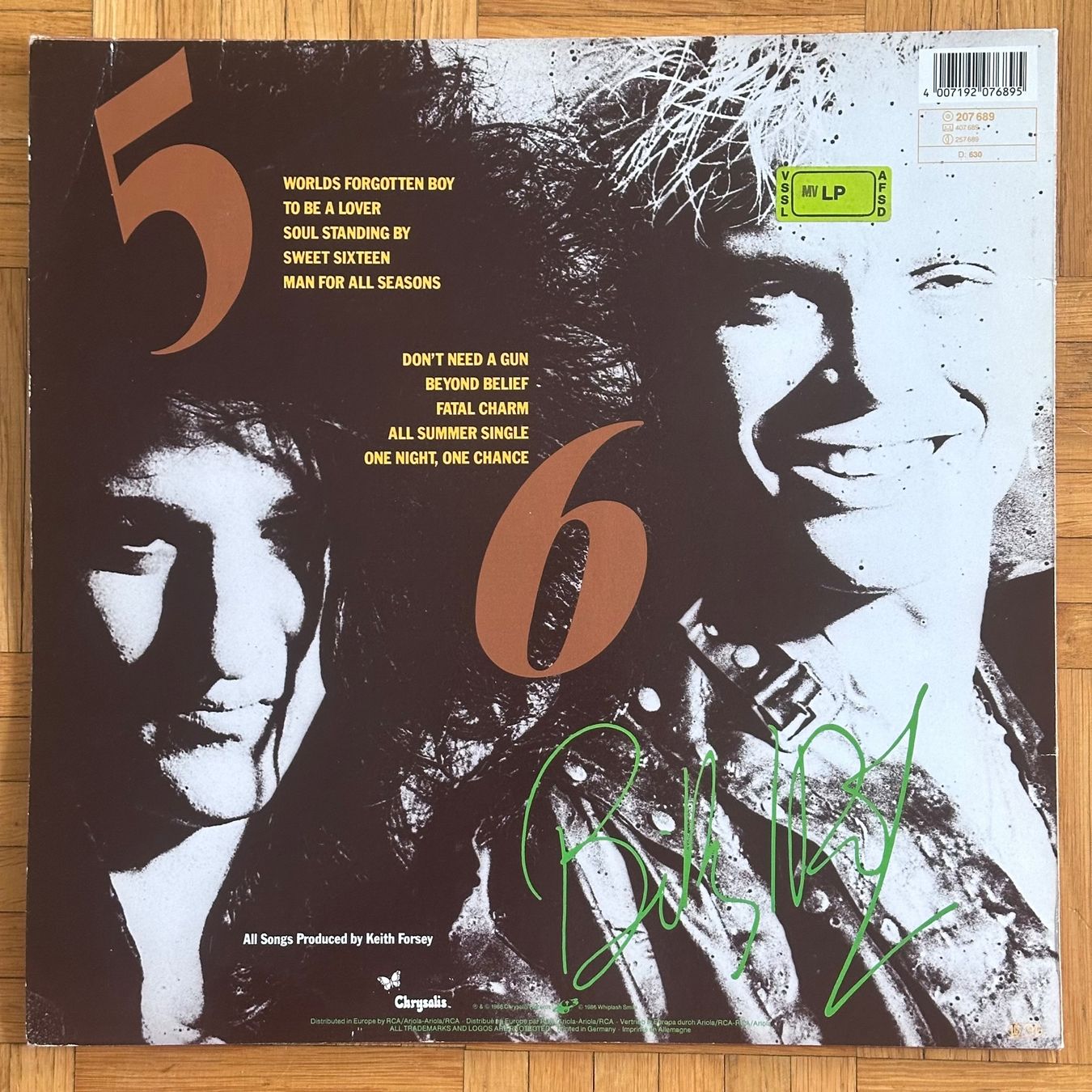 Dischi in vinile: LP - Billy Idol - Whiplash Smile – Usato da Breganzona venduto da Onairda75 1