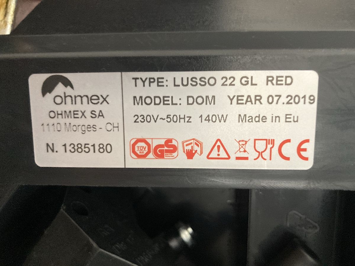 Ohmex Elettrodomestici da cucina: Ohmex Lusso 22GL rot Schneidemaschine – Nuovo (secondo la descrizione) da Ziefen venduto da Dancer99 3