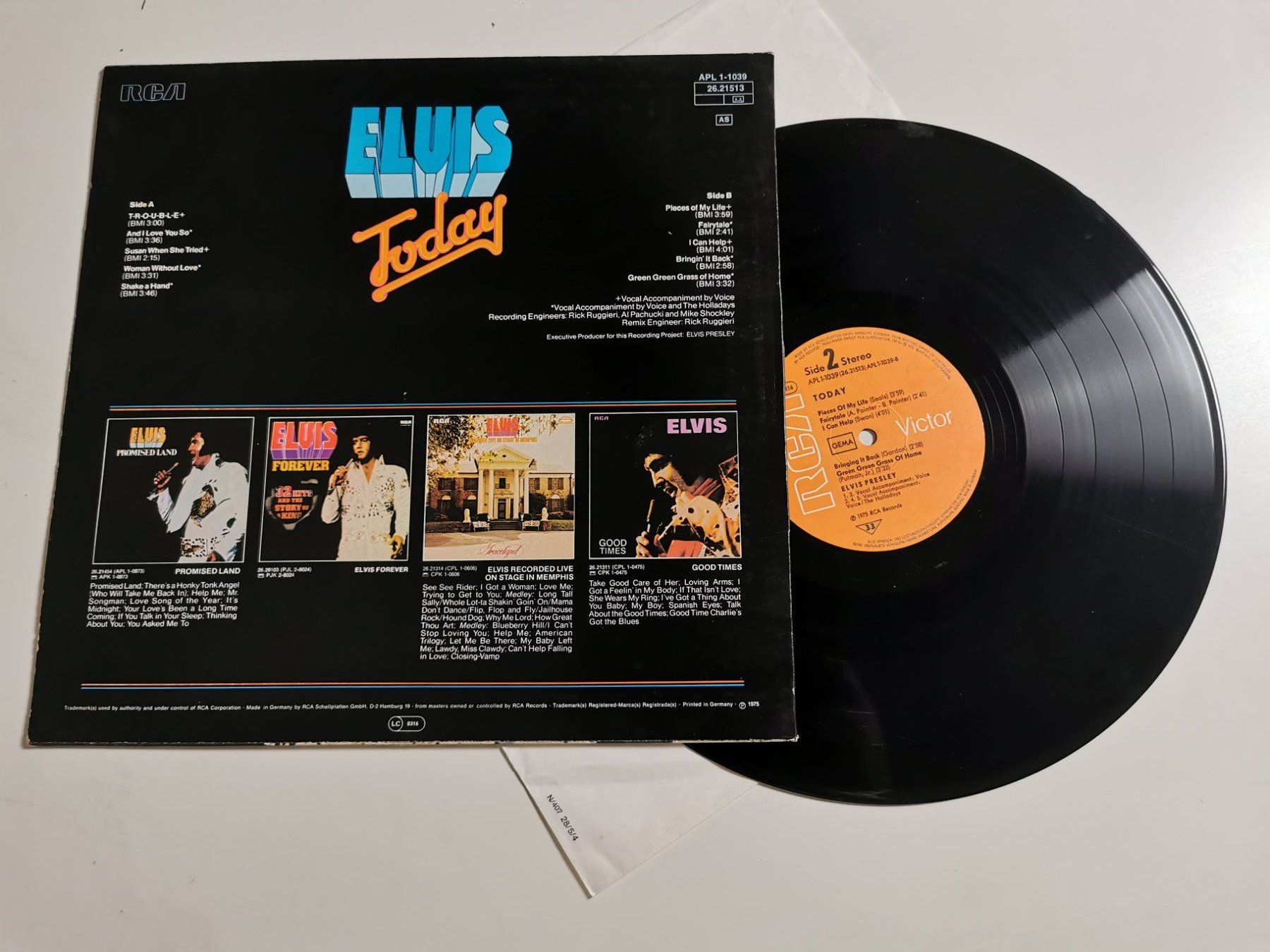 Dischi in vinile: Elvis Presley - Today – Usato da Grafenried venduto da Jukebox70 1