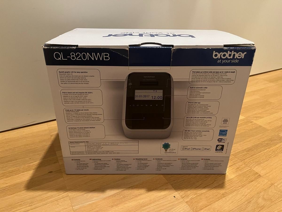 Brother Drucker: Brother QL-820NWB | Wired/Wifi/Bluetooth Label Printer++ – Gebraucht aus Zug von  3