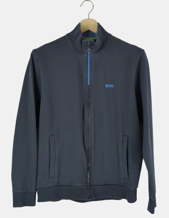 BOSS - Pull à encolure zippée et logo en tissu dry-flex