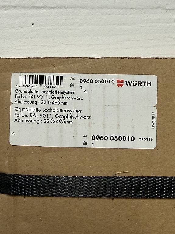 Würth Tous les outils: 2x Würth Lochplatte mit Haken – D'occasion à Stäfa par FinTonic 2