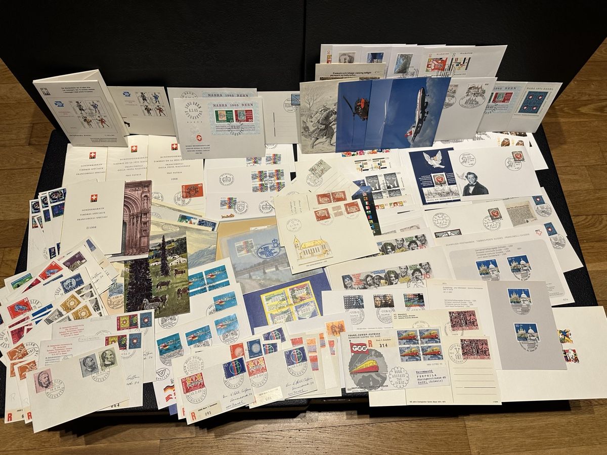 Alle Briefmarken: Sammlung Sonderbriefe, FDC, Karten Schweiz – Gebraucht aus Stettfurt von 2442