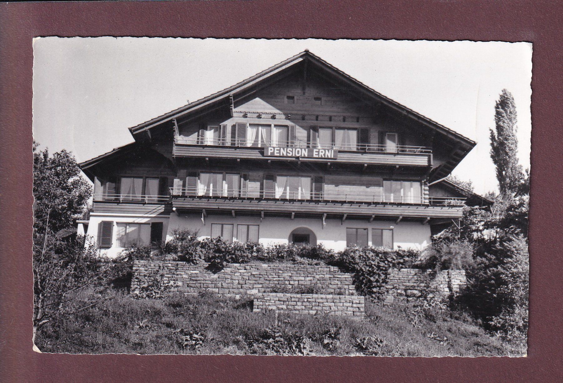 Ansichtskarten: OBERHOFEN - Pension ERNI - 1959 – Gebraucht aus Pully von nicecards
