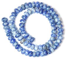 1 Strang natürliche schöne Sodalit Rondellen Perlen 8 x 5 mm