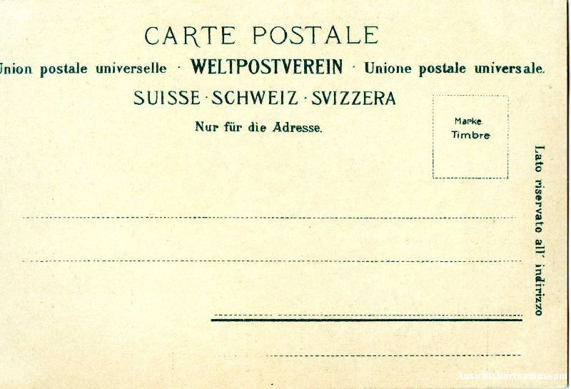 Cartoline postali: Silvaplana - Strasse nach ... c1900 – Usato da Emmenbrücke venduto da teestube 1