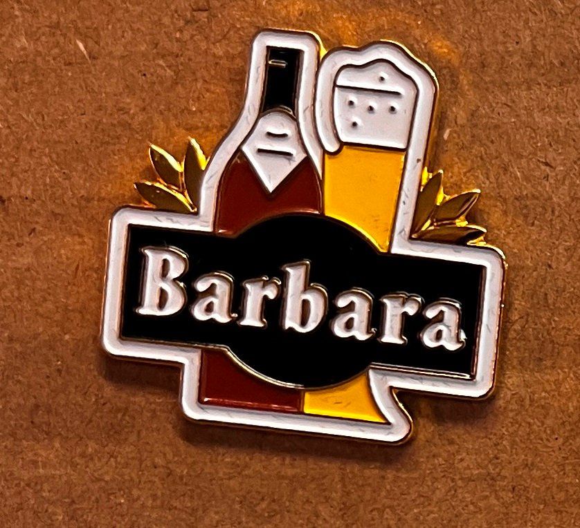 Plaketten & Abzeichen: Pin, Eichhof Bier Barbara – Gebraucht aus Obernau von Wgnom