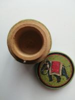 Vintage Swissaid Dose (Zahnfee), Holz, Indien Elefant